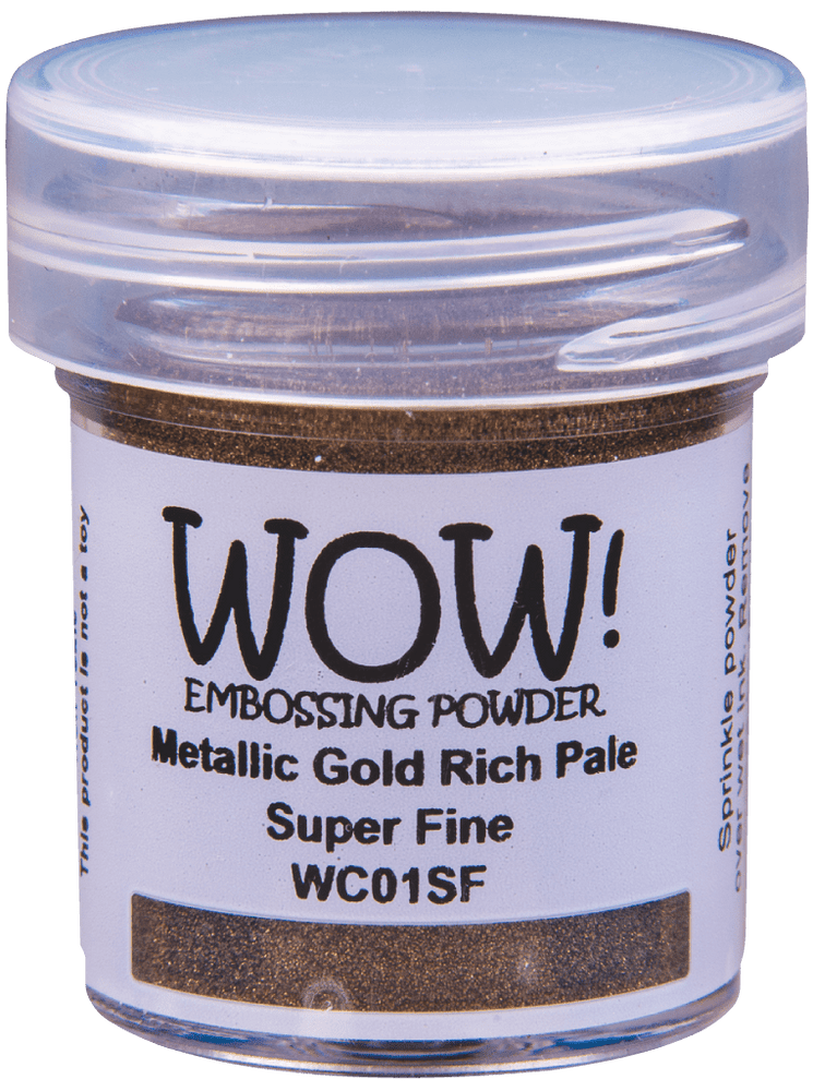 WOW Embossing Powder - Metallic Gold Rich Pale Super Fine