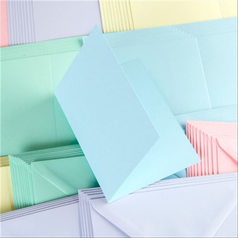Kort med kuverter - A6 pastel