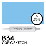 Copic Sketch B34 - Manganese Blue