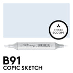 Copic Sketch B91 - Pale Grayish Blue
