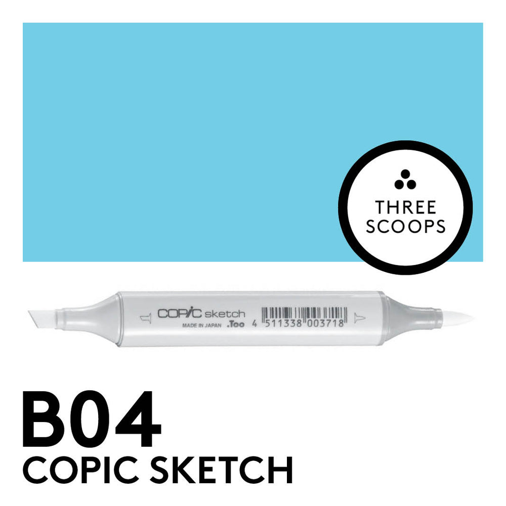 Copic Sketch B04 - Tahitian Blue