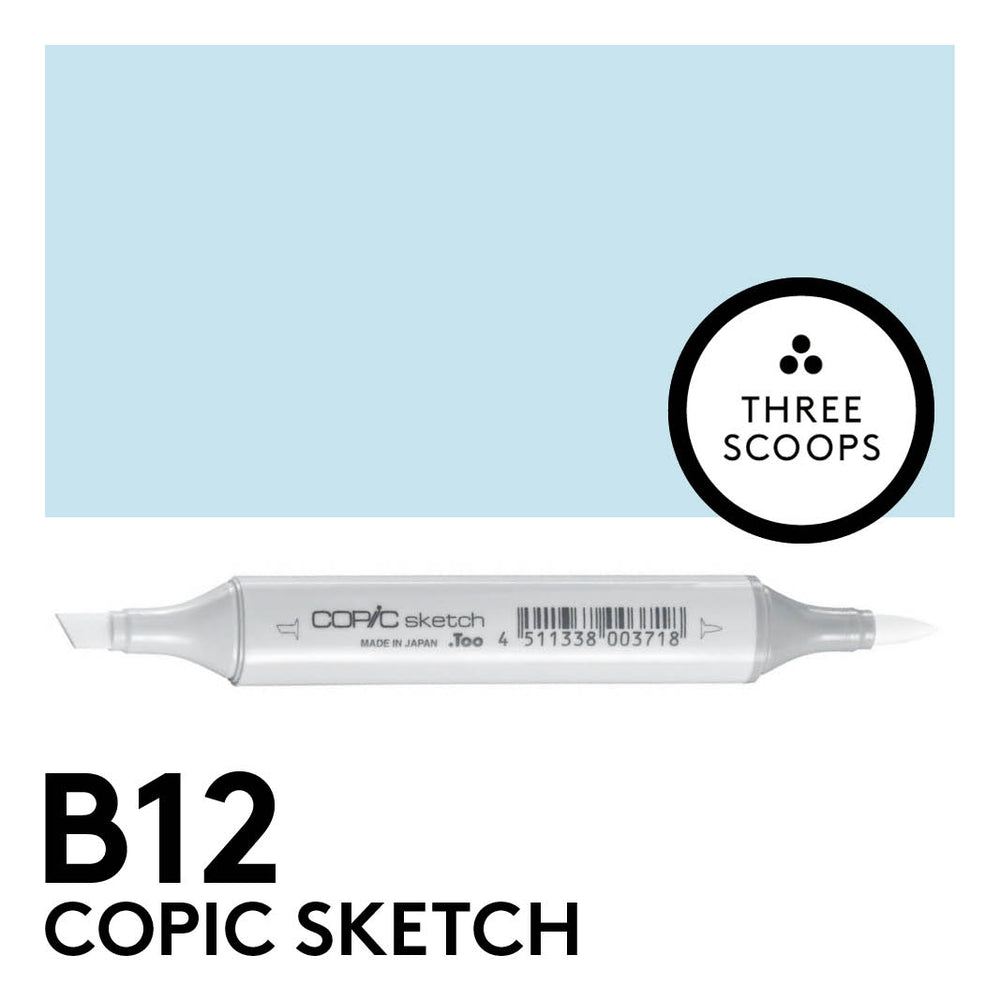 Copic Sketch B12 - Ice Blue