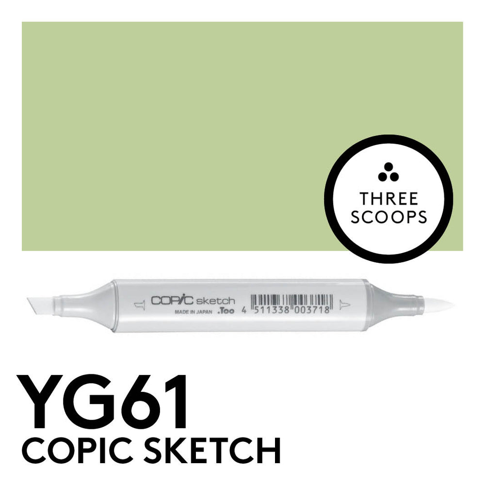 Copic Sketch YG61 - Pale Moss