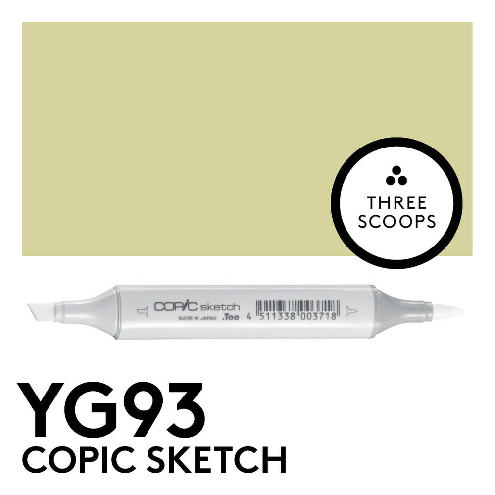 Copic Sketch YG93 - Grayish Yellow