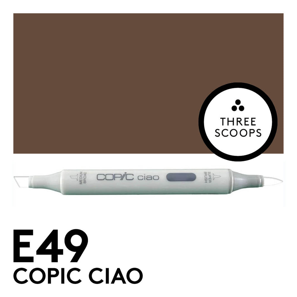 Copic Ciao E49 - Dark Bark