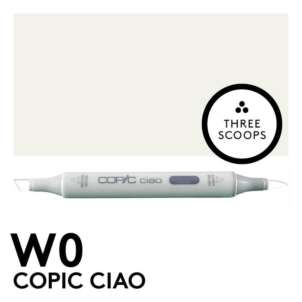 Copic Ciao W0 - Warm Gray No.0