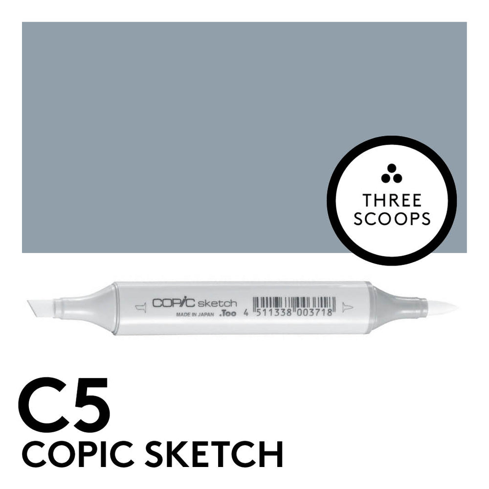 Copic Sketch C5 - Cool Gray