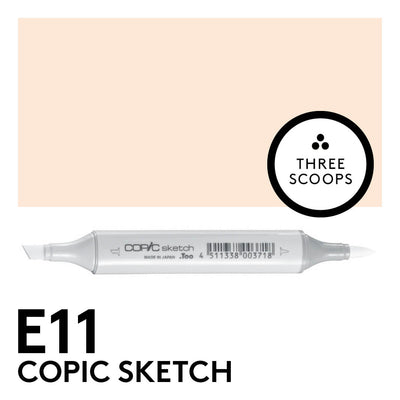Copic Sketch E11 - Bareley Beige