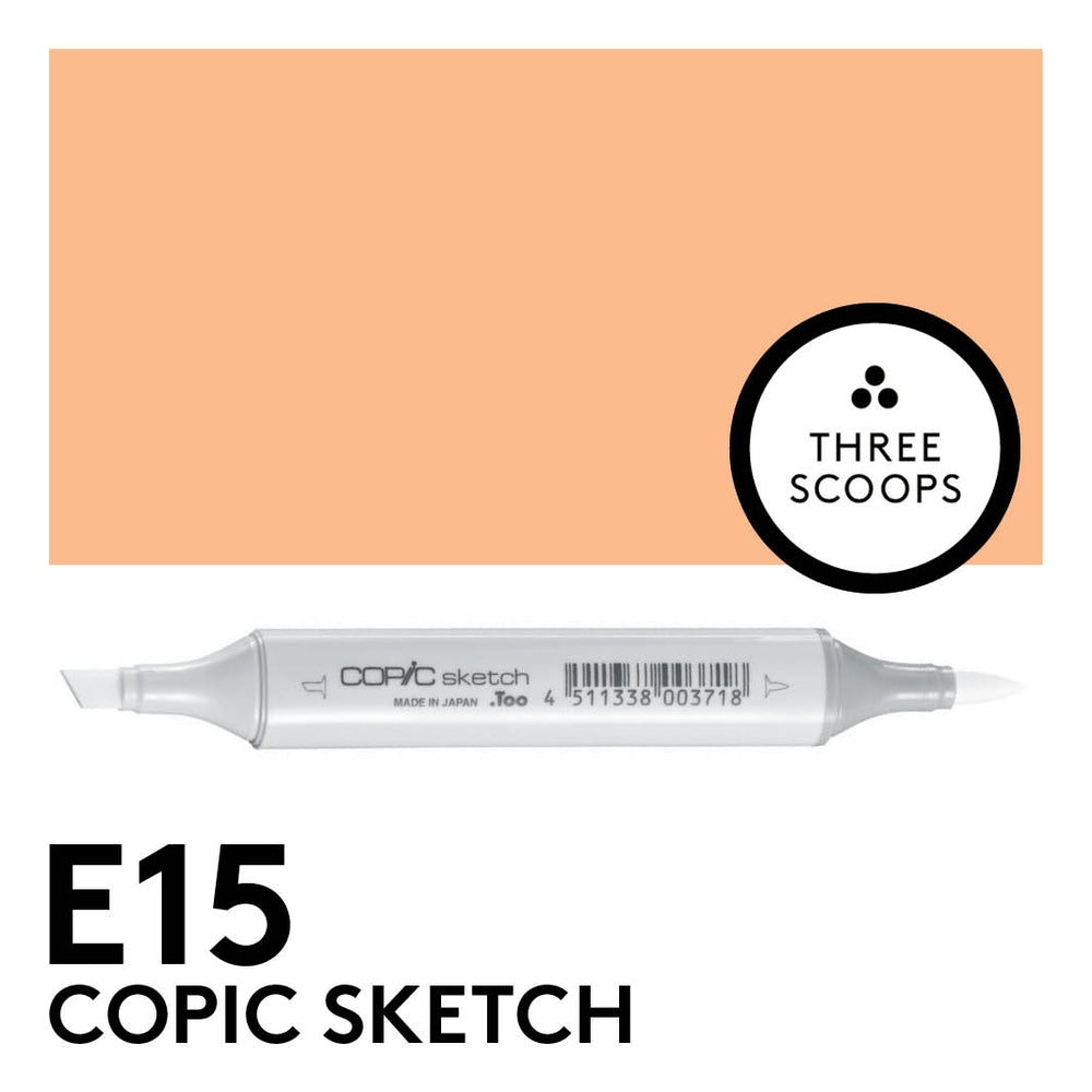 Copic Sketch E15 - Dark Suntan