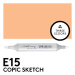 Copic Sketch E15 - Dark Suntan