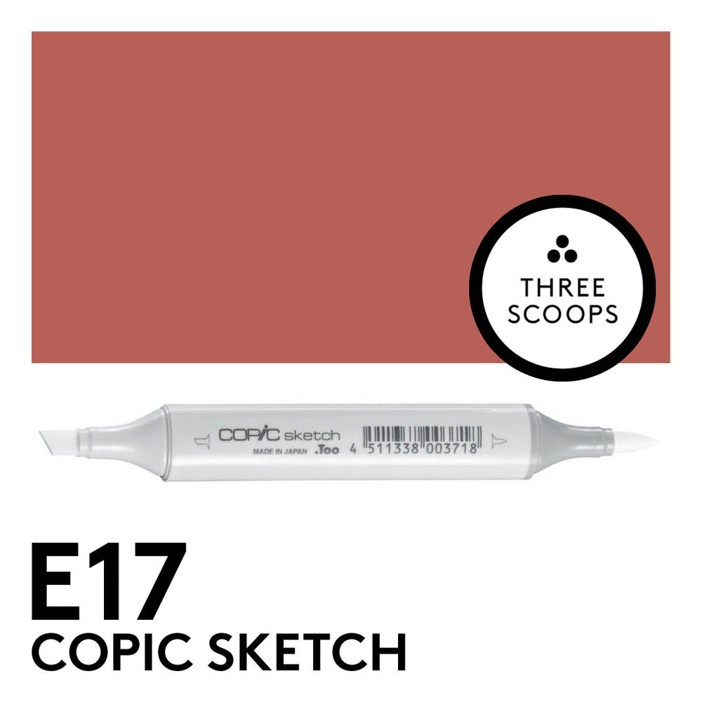 Copic Sketch E17 - Reddish Brass