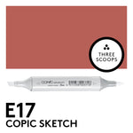 Copic Sketch E17 - Reddish Brass