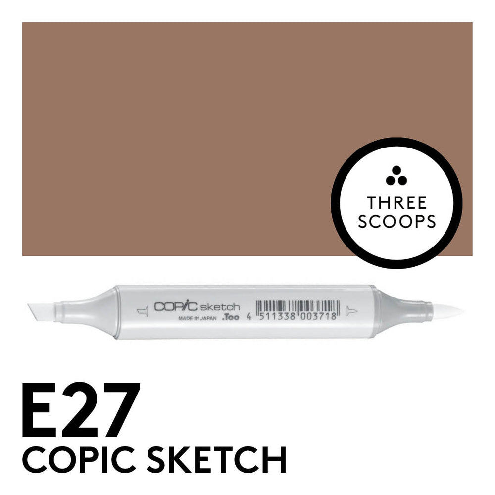 Copic Sketch E27 - Milk Chocolate