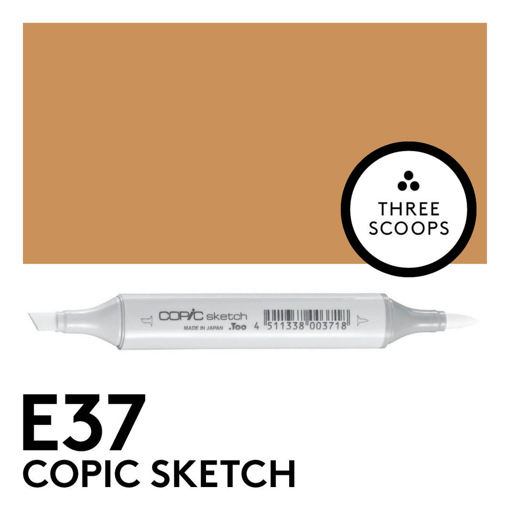 Copic Sketch E37 - Sepia