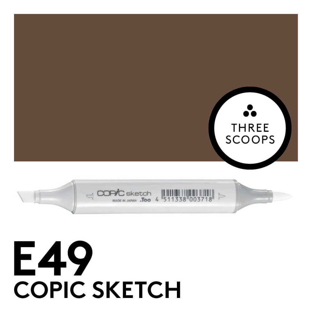 Copic Sketch E49 - Dark Bark