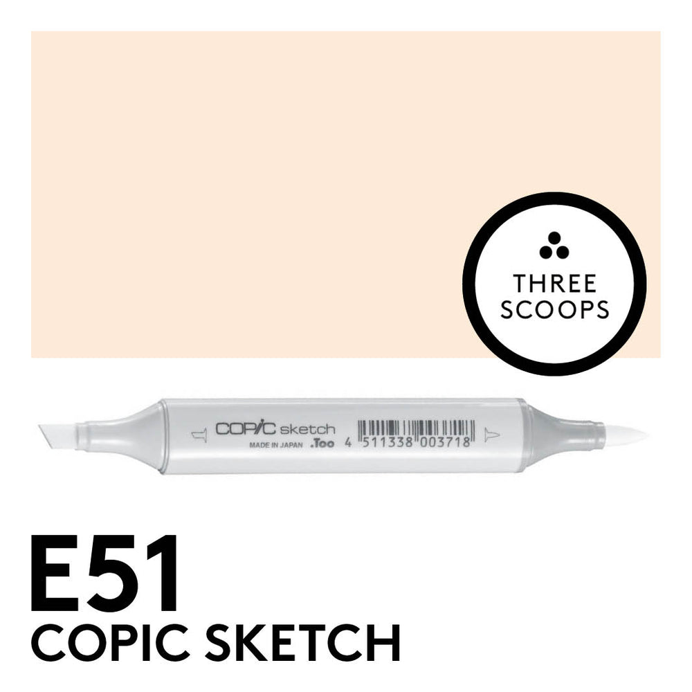 Copic Sketch E51 - Milky White