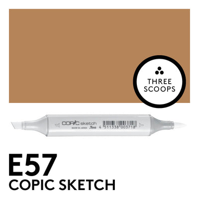 Copic Sketch E57 - Light Walnut