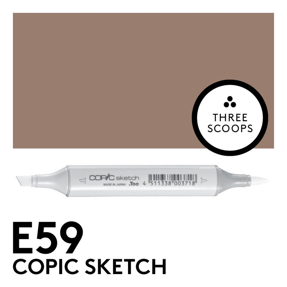 Copic Sketch E59 - Walnut