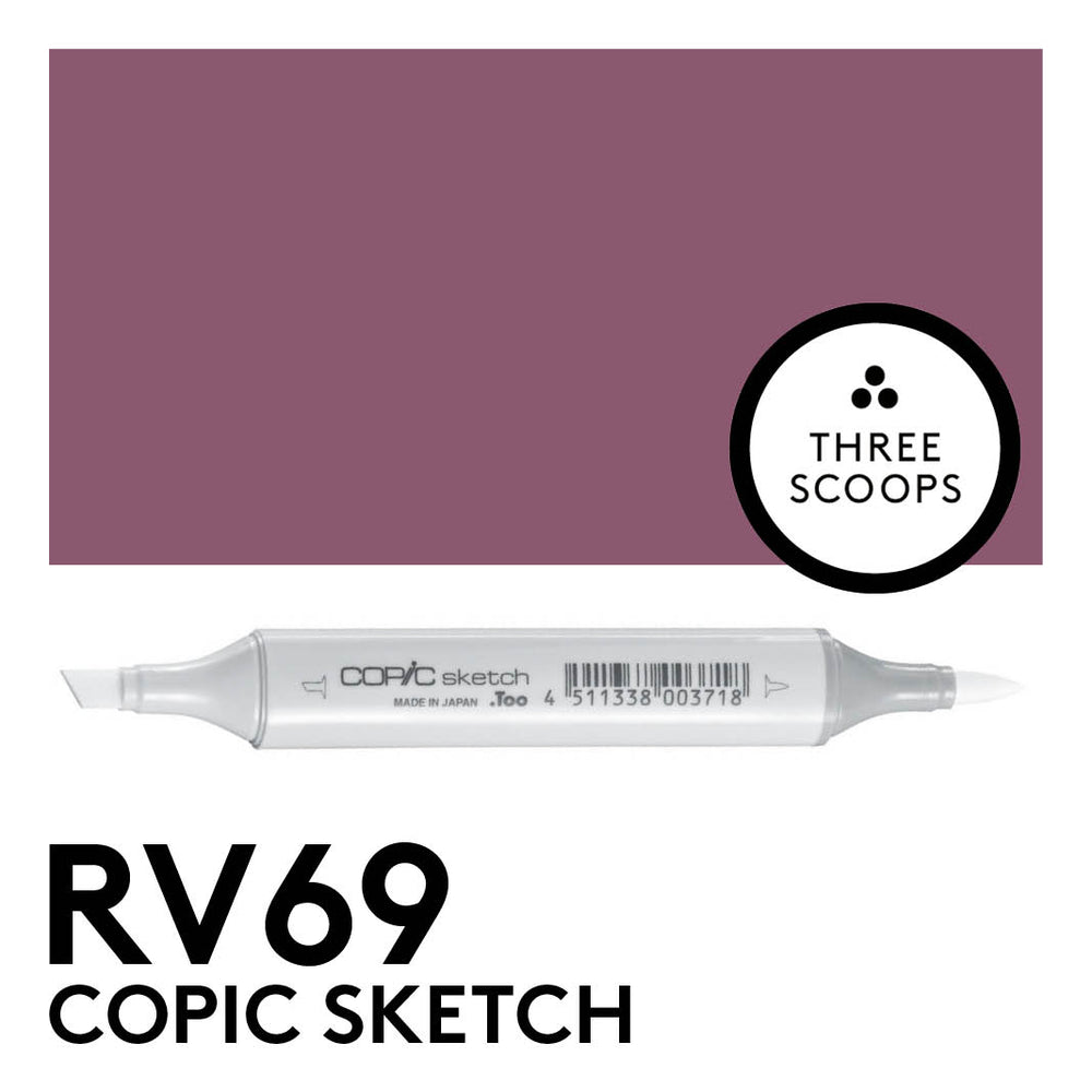 Copic Sketch RV69 - Peony