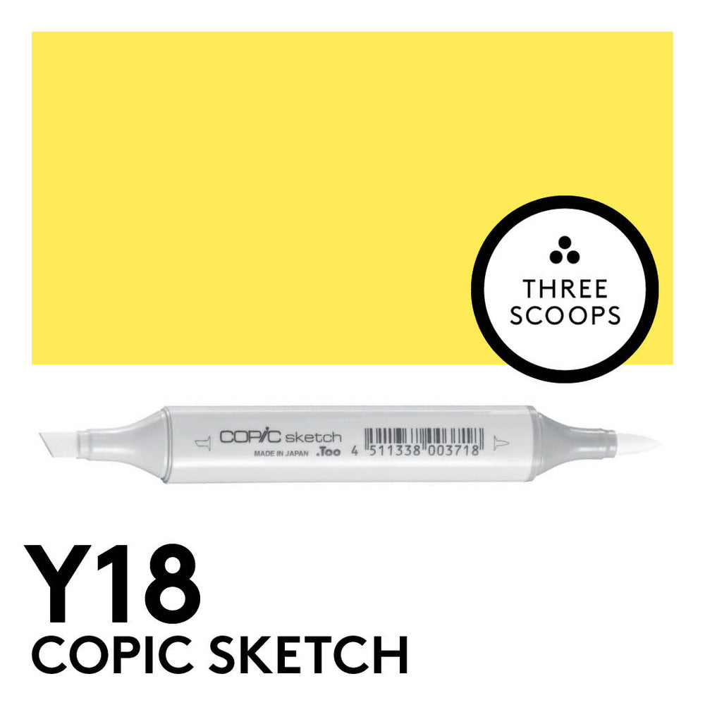 Copic Sketch Y18 - Lightning Yellow