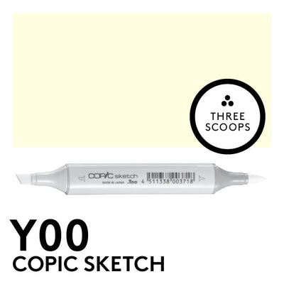 Copic Sketch Y00 - Barium Yellow