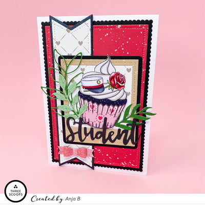 Baby og student cupcake