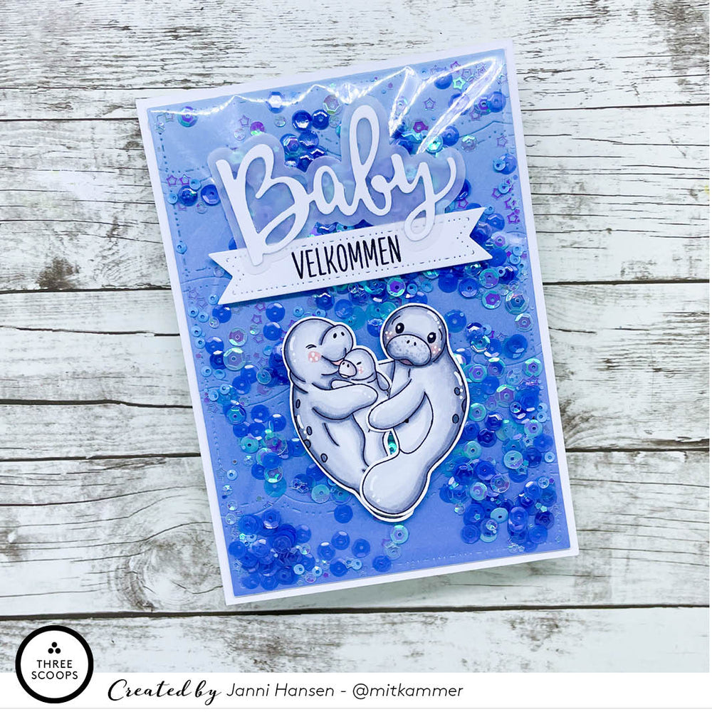 Paillet blanding - Smagen af blue boblegum