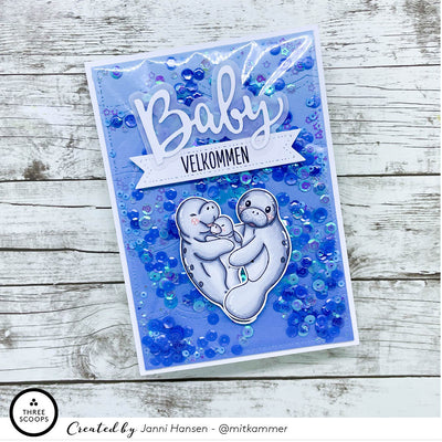Paillet blanding - Smagen af blue boblegum