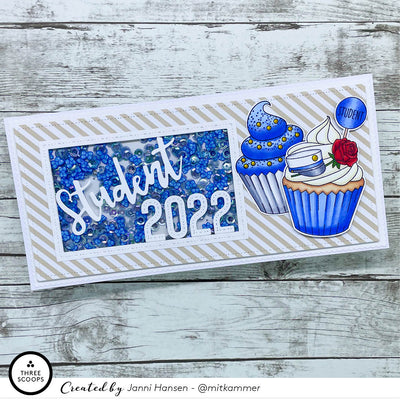 Baby og student cupcake