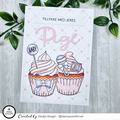 Baby og student cupcake