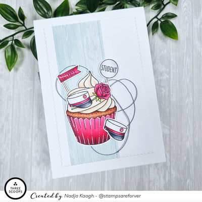 Baby og student cupcake