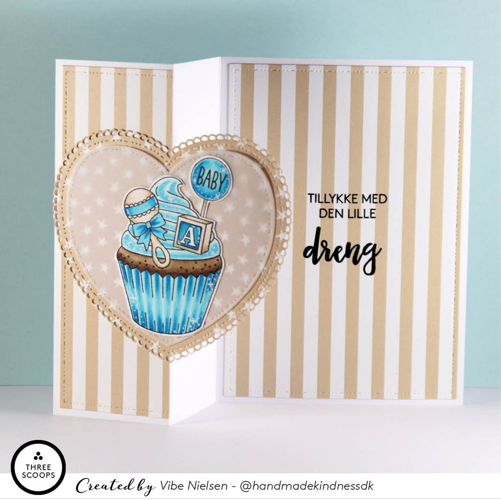 Baby og student cupcake