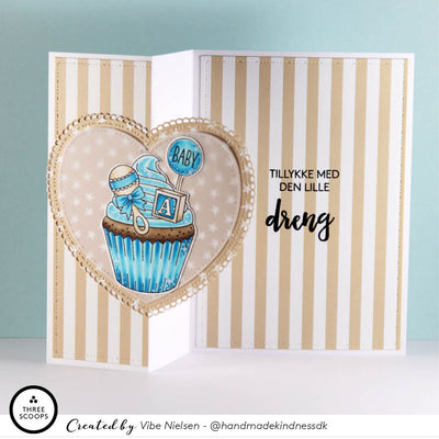 Baby og student cupcake