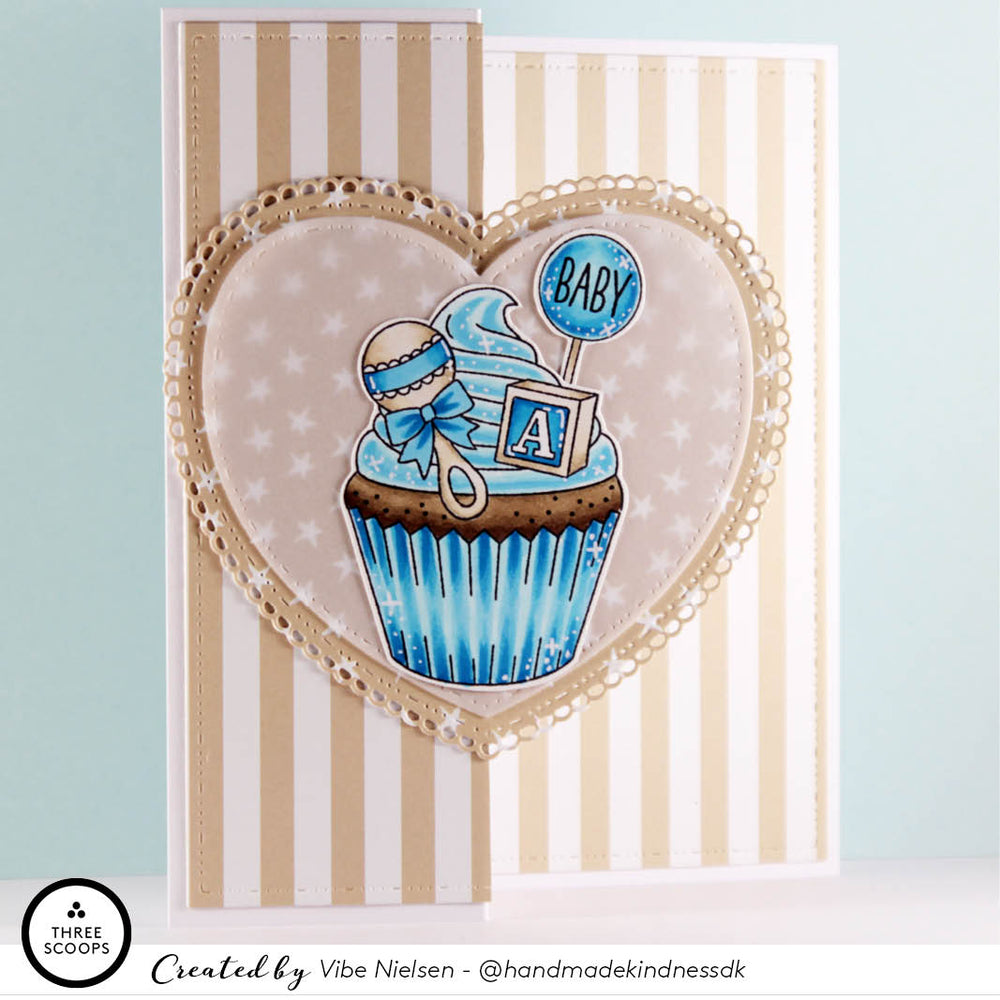 Baby og student cupcake