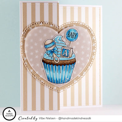 Baby og student cupcake