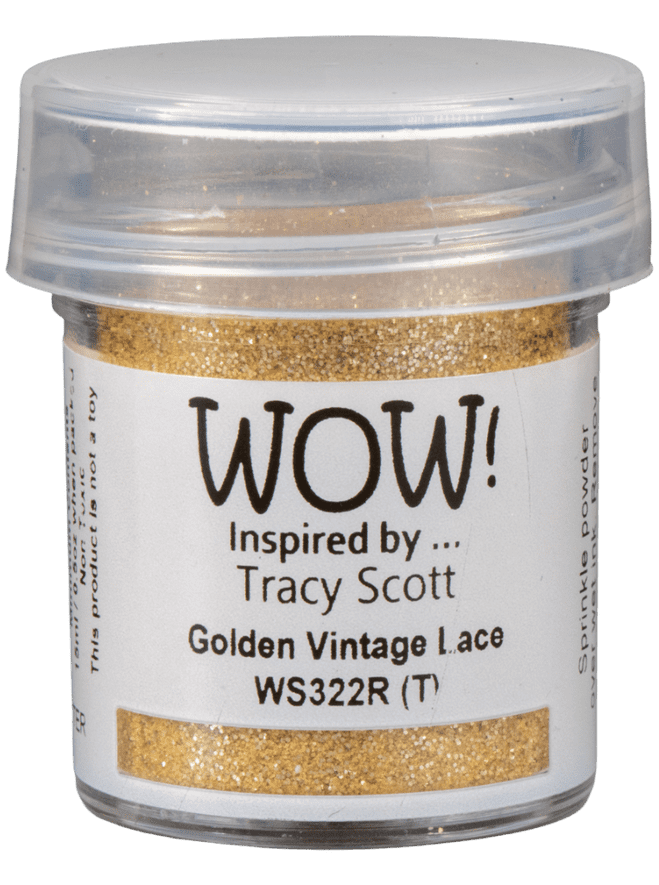 WOW Embossing Powder - Golden Vintage Lace