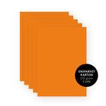 Orange ensfarvet karton