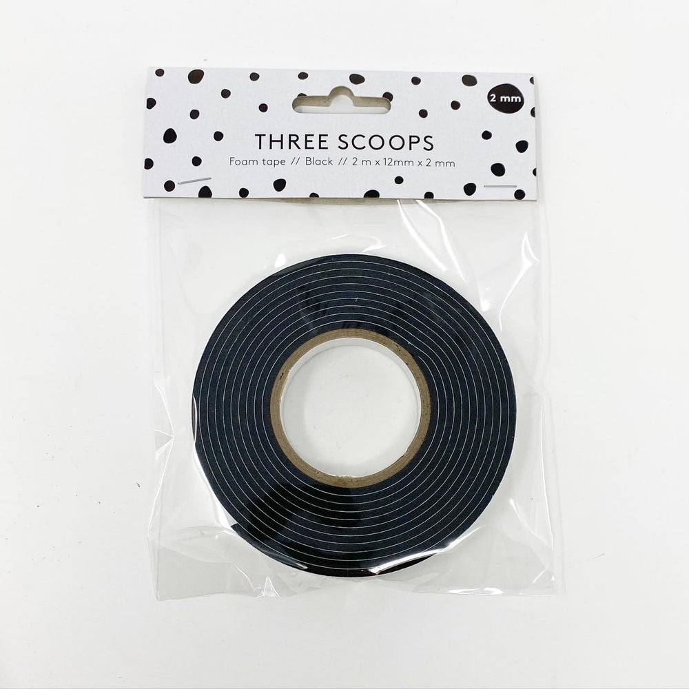 Foam Tape (sort - 2 mm tyk)