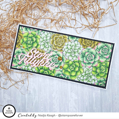 Blonde slimline card dies