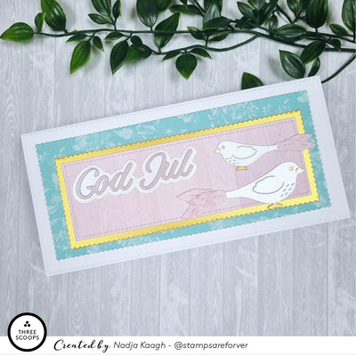 Blonde slimline card dies