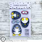 Cool pingviner (stempel inkl. tilhørende dies)