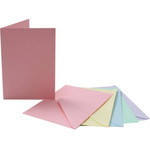 Kort med kuverter - A6 pastel