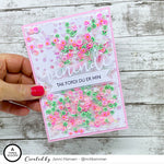 Blomsterblanding i pailletter