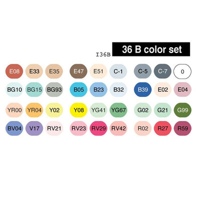 Copic Ciao sæt B - 36 stk.