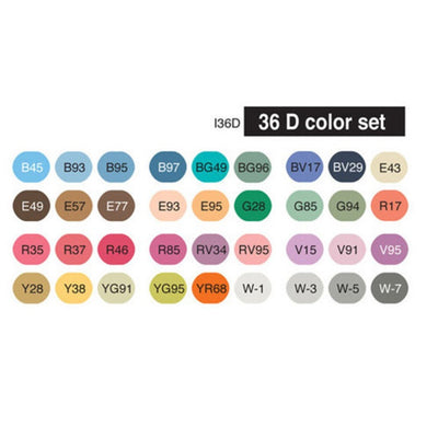 Copic Ciao sæt D - 36 stk.